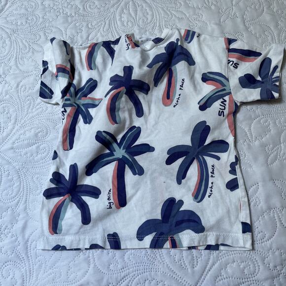 Zara Palm Tree Graphic Tee Size 18-24m - Picture 3 of 5